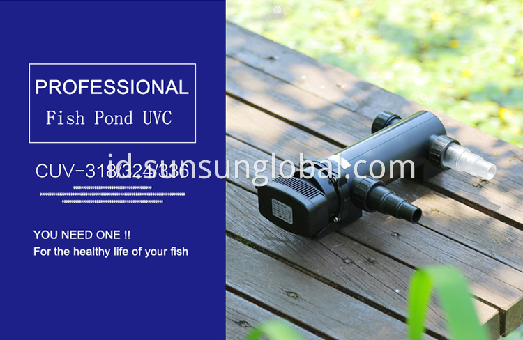 Sunsun germicidal uvc led uv sterilizer lamp untuk tangki ikan